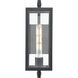 Messi 1 Light 14 inch Textured Black Outdoor Wall Sconce